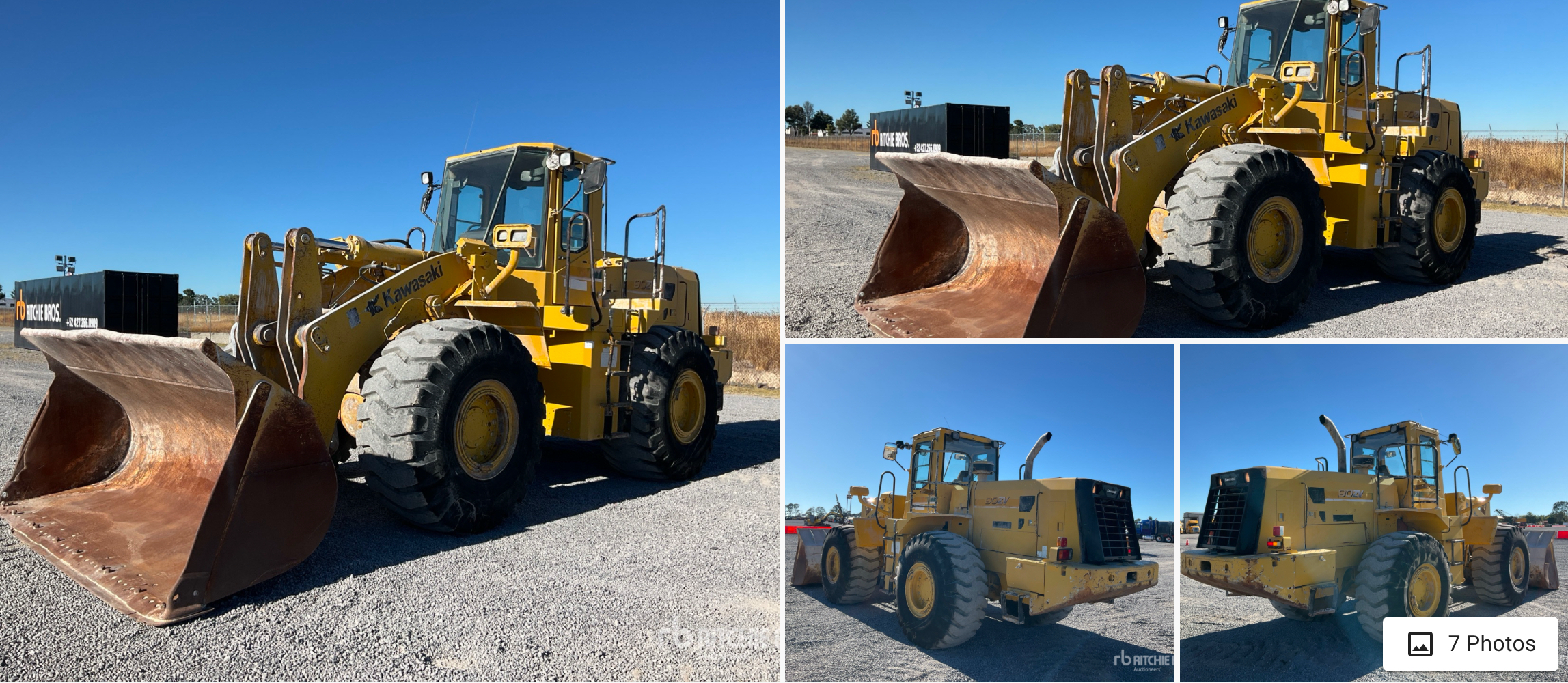 2007 Kawasaki 90ZV Wheel Loaders transport quote to Irwindale, CA